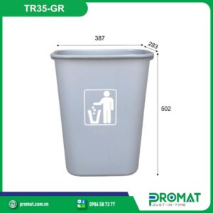 Thùng Rác Nhựa 35 Lít